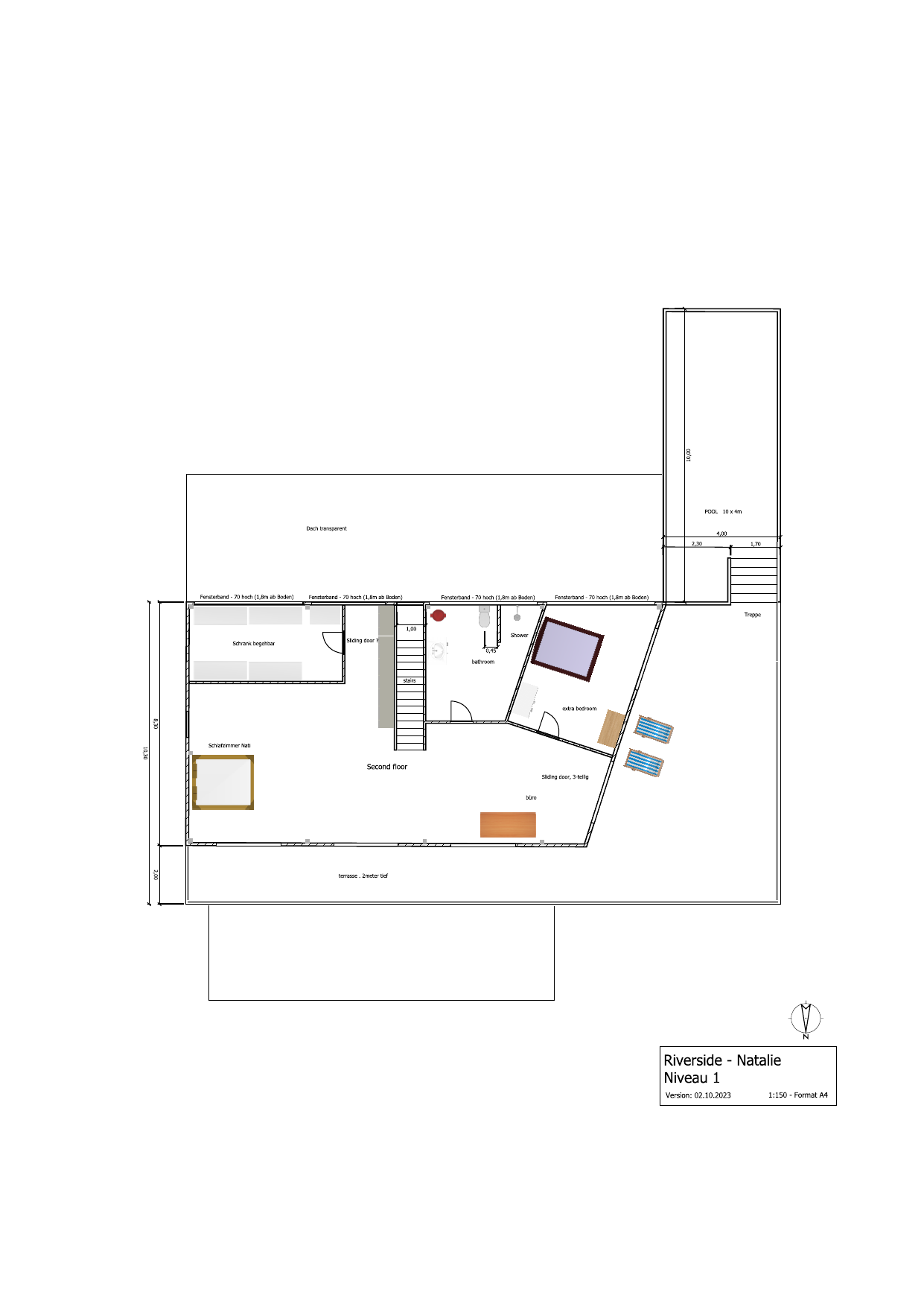 Upper floor plan